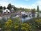 Boats along river, Chester