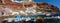 Boats at Amoudi port of Oia town on Santorini island