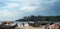 Boats anchored on a beach in india