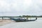 Boats anchored at crab island, chilka lake, Orissa