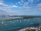 Boats anchored in Miami marina