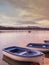 Boats in Banyoles lake