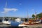 Boats in basin, Crinan canal, Argyll and Bute