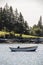 Boats in the bay on Monhegan Island in Maine United States