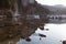 Boats in the bay of Paleokastritsaat dawn