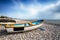 Boats on Beach at Budleigh Salterton