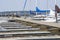 Boats And Boat Slips At A Lake