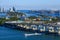 Boats Bridges and Building in Biscayne Bay