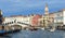 Boats, Bridges and Buildings on the Grand Canal Venice Italy