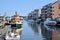 Boats and buildings along the water in Downtown Portland Maine