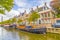 Boats in a canal in Harlingen