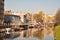 Boats in a canal in Houthavens Amsterdam The Netherlands