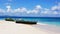 Boats in Cayo Levantado. Dominican Republic