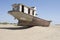 Boats cemetary in Aral Sea area
