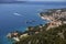 Boats in channel between Brac and Hvar island