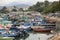 Boats at cheung chau scenic hong kong