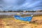 Boats in Christchurch harbour near Mudeford Dorset England UK like painting in vivid bright colour HDR