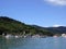 Boats on the coast of the island of Porto Belo Brazil