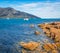 Boats in Coles Bay, Tasmania