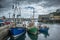 Boats in Cornish harbour