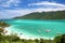 Boats in crystalline clear sea