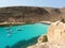 Boats in crystalline water