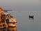 Boats in the Danube Delta