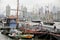 Boats decorated with flags