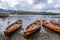 Boats at Derwentwater lake, to hire from Keswick Launch, Keswick, The Lake District, Cumbria, UK