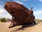 Boats in desert around Moynaq - Aral sea