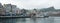 Boats dock at Keelung city, Taiwan