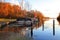 Boats docked