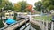 Boats Docked by Dam in Lake Geneva, Wisconsin