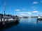 Boats docked in Kewalo Basin Harbor in Honolulu