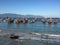 Boats docking at Tuy Hoa town, Vietnam