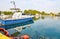 Boats at Eleusis port Greece