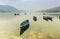 BOATS IN FEVA LAKE POKHARA NEPAL