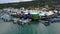 Boats in fishermen village in Manokwari