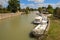 Boats at the French Canal-du-Midi