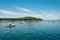 Boats in Frenchman Bay, in Bar Harbor, Mount Desert Island, Maine