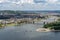 Boats Gather at Point State Park in Pittsburgh, Pennsylvania