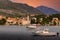 Boats in harbor of Cavtat. Croatia