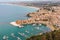 Boats in the harbor in the coastal town of Castellammare del Golfo