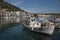 Boats in the harbor of Gytheio