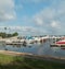 Boats at the harbor at Lake Tohopekaliga St Cloud Florida