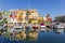 Boats in the harbor of Port Saplaya in Valencia