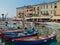 Boats at harbour of Garda lake