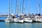 Boats in Harbour, Livorno, Tuscany, Italy