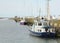 Boats in the harbour Noordpolderzijl