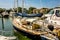 Boats in harbour town of south beach hilton head